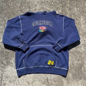 Vintage Jeff Gordon DuPont Motorsports Embroidered Hoodie Jacket XL #24 — Navy